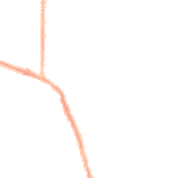 Night-time road noise heatmap for SS7 1JL