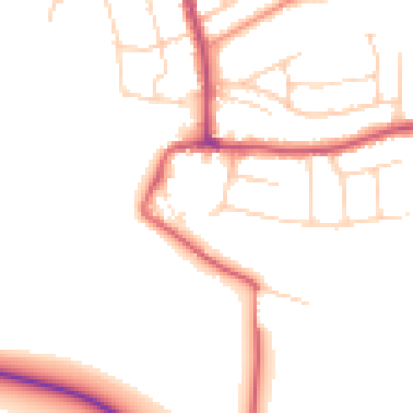 Daytime road noise heatmap for SS7 1NG