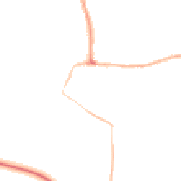 Night-time road noise heatmap for SS7 1NG