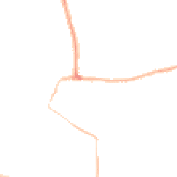 Night-time road noise heatmap for SS7 1NS