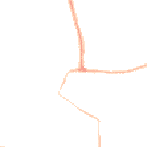 Night-time road noise heatmap for SS7 1NZ