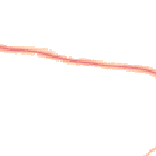 Night-time road noise heatmap for SS7 1TL