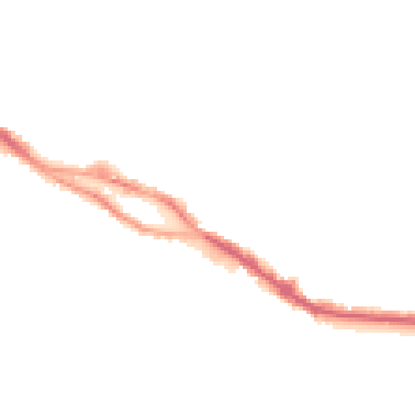 Night-time road noise heatmap for SS7 2DG