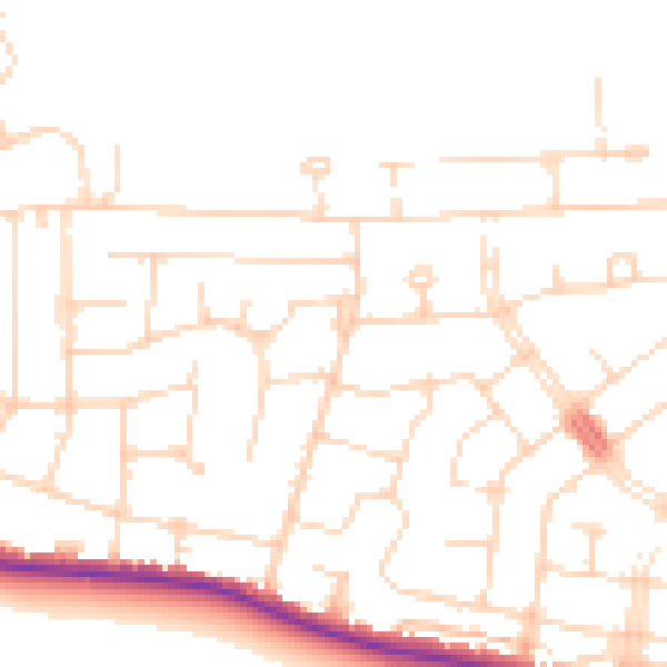 Daytime road noise heatmap for SS7 2ES