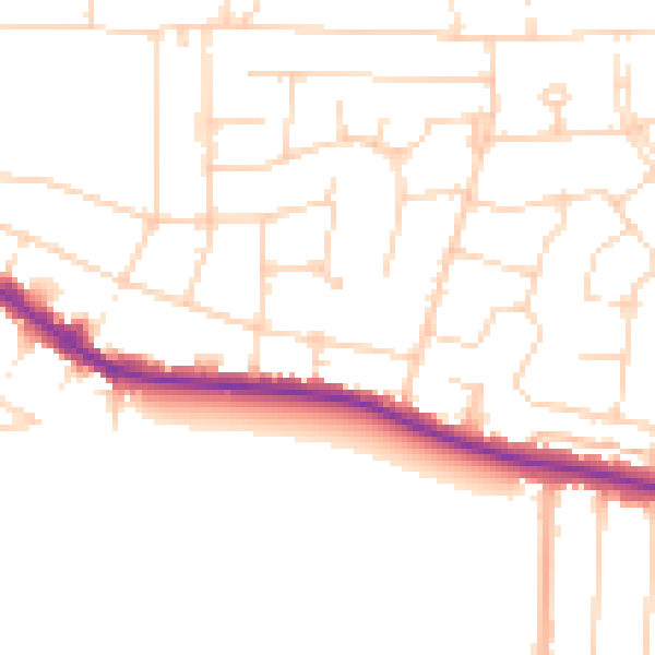Daytime road noise heatmap for SS7 2GB
