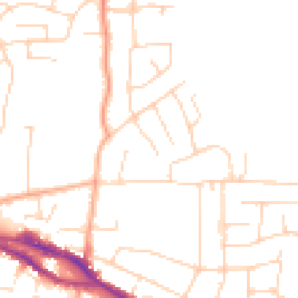 Daytime road noise heatmap for SS7 2LT