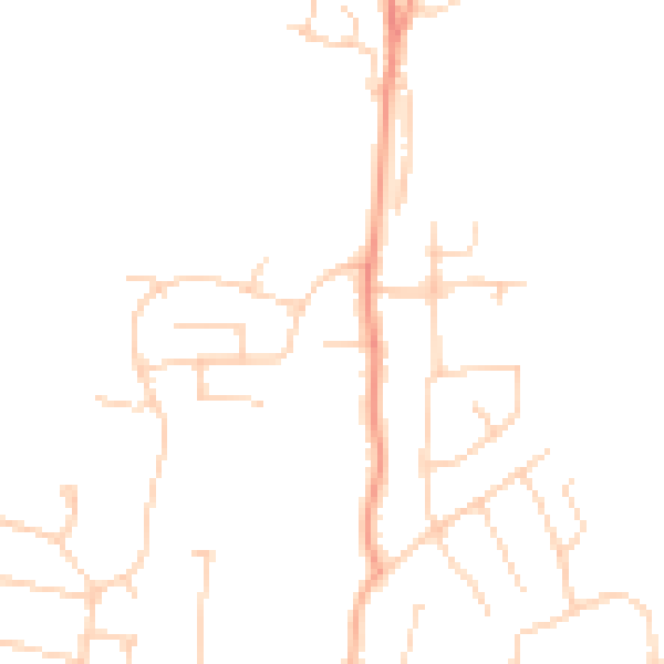 Daytime road noise heatmap for SS7 2NN