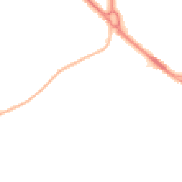Night-time road noise heatmap for SS7 2QJ