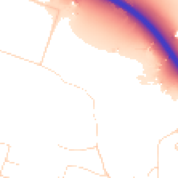 Daytime road noise heatmap for SS7 3NF