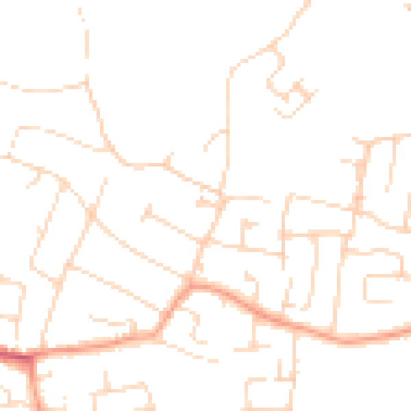 Daytime road noise heatmap for SS7 3PX