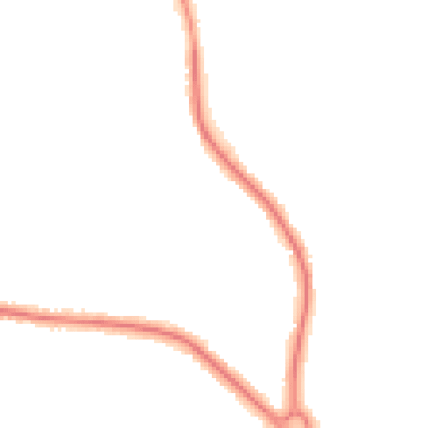 Night-time road noise heatmap for SS7 3XT