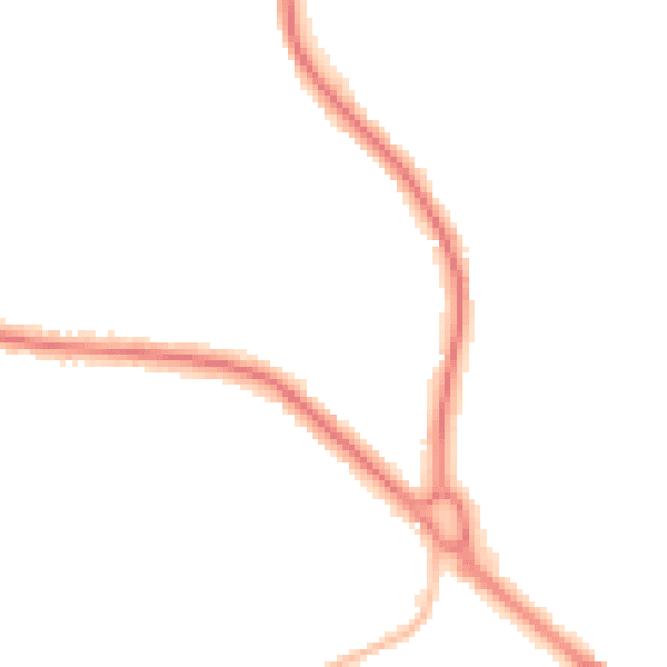 Night-time road noise heatmap for SS7 3YX