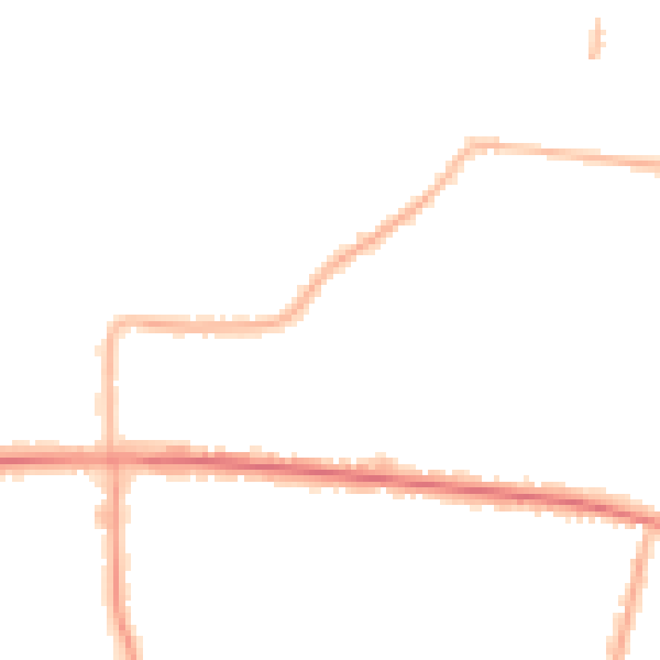 Night-time road noise heatmap for SS7 4BB