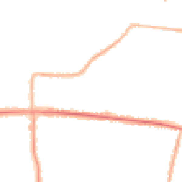 Night-time road noise heatmap for SS7 4BD