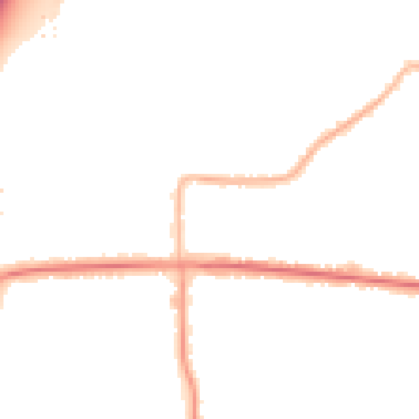 Night-time road noise heatmap for SS7 4BZ