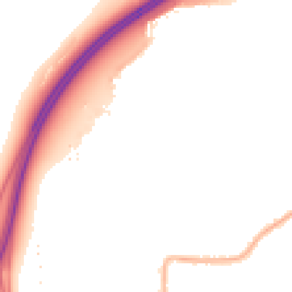 Night-time road noise heatmap for SS7 4EG