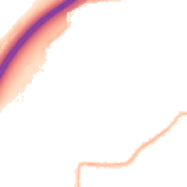 Night-time road noise heatmap for SS7 4EH