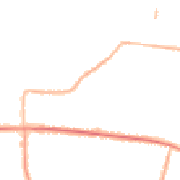 Night-time road noise heatmap for SS7 4ET