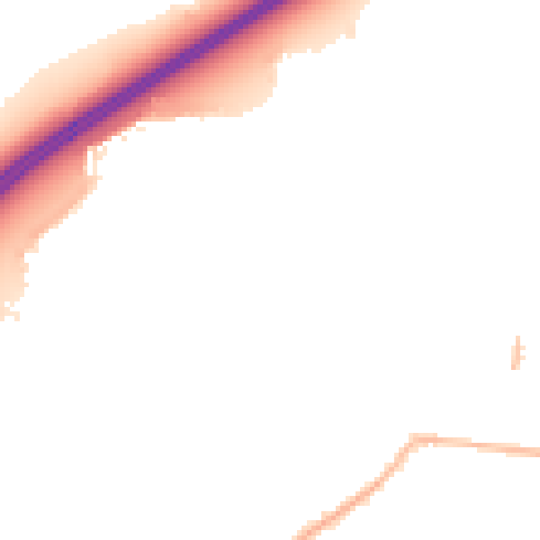 Night-time road noise heatmap for SS7 4JR