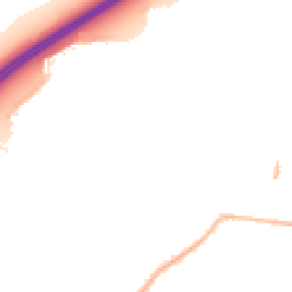 Night-time road noise heatmap for SS7 4JS