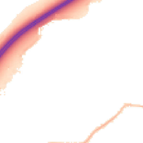 Night-time road noise heatmap for SS7 4LH