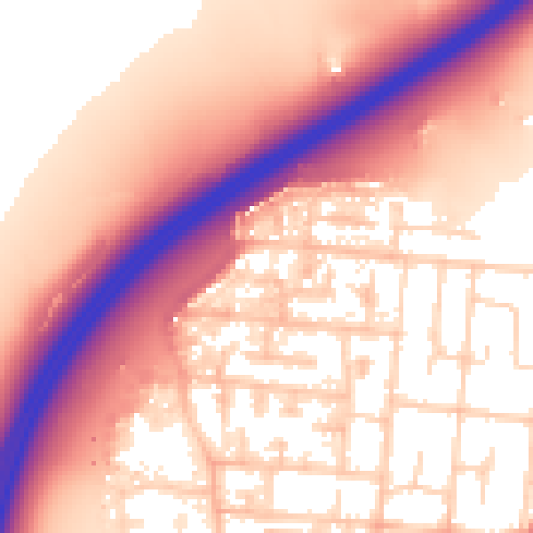 Daytime road noise heatmap for SS7 4NL
