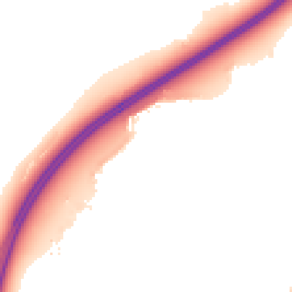 Night-time road noise heatmap for SS7 4NL