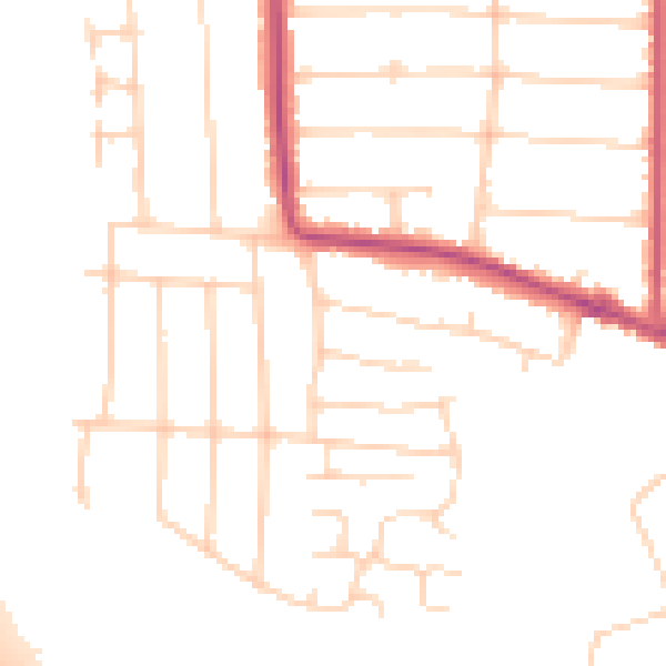 Daytime road noise heatmap for SS7 5HG