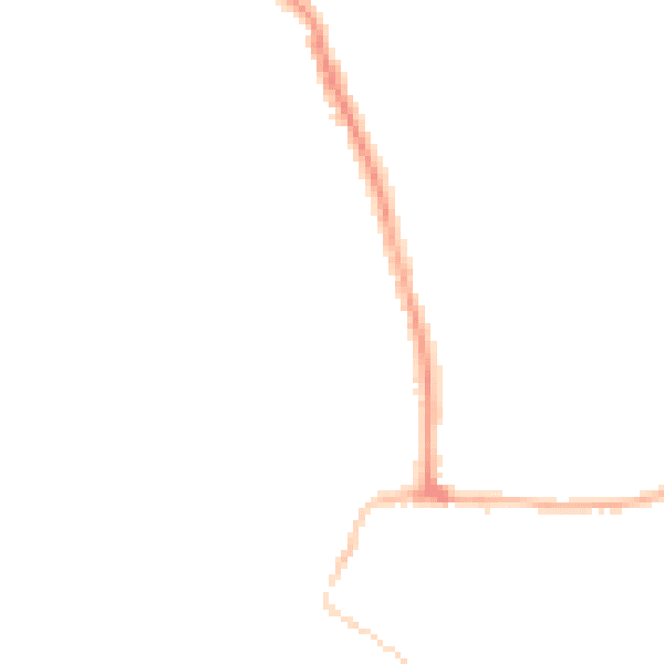 Night-time road noise heatmap for SS7 5JT