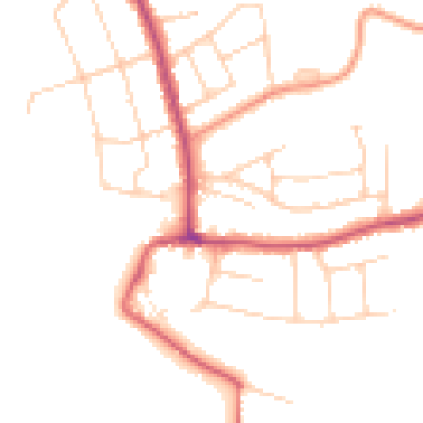 Daytime road noise heatmap for SS7 5LP
