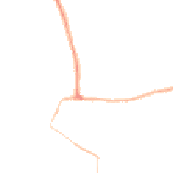 Night-time road noise heatmap for SS7 5LP