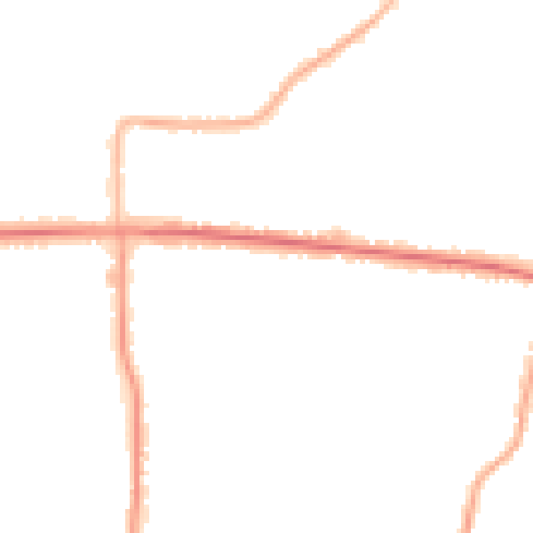 Night-time road noise heatmap for SS7 5SL
