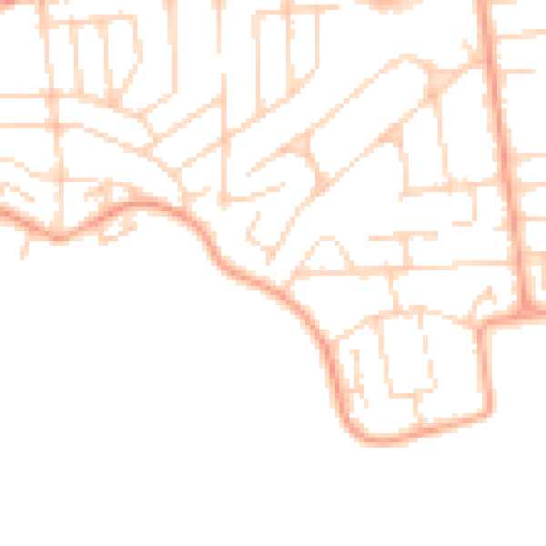 Daytime road noise heatmap for SS8 0AG