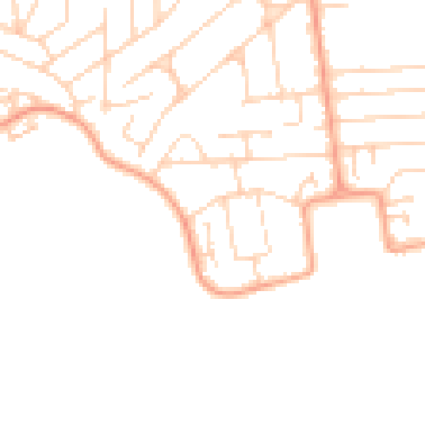 Daytime road noise heatmap for SS8 0AU