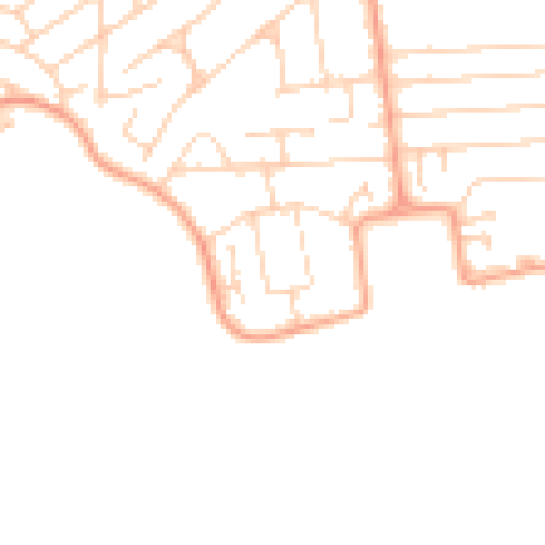 Daytime road noise heatmap for SS8 0AX
