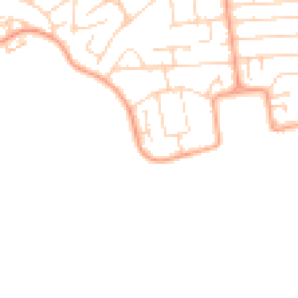Daytime road noise heatmap for SS8 0AY