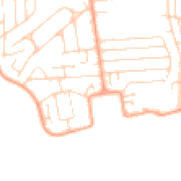 Daytime road noise heatmap for SS8 0BG