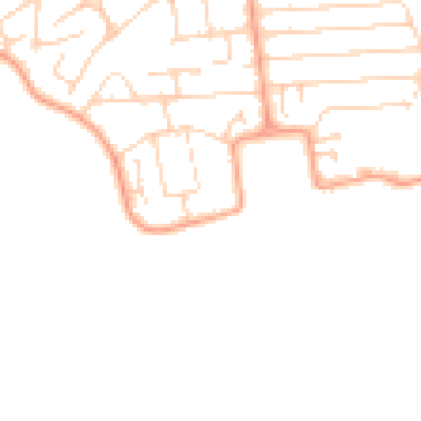 Daytime road noise heatmap for SS8 0DA