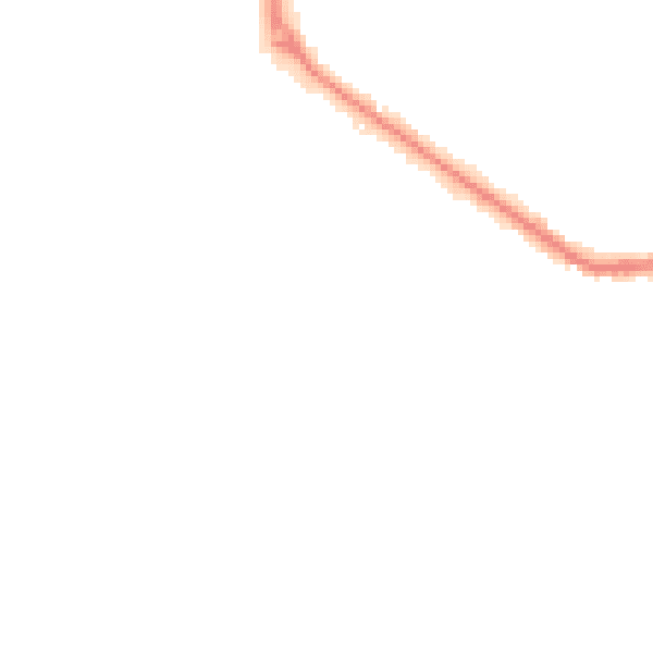 Night-time road noise heatmap for SS8 0DD