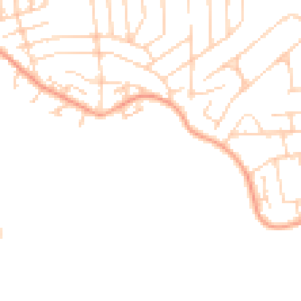 Daytime road noise heatmap for SS8 0FD