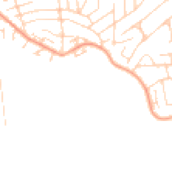 Daytime road noise heatmap for SS8 0FQ