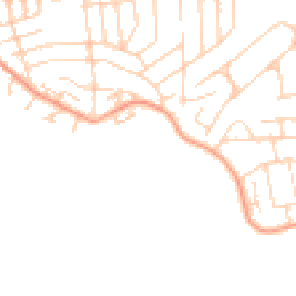 Daytime road noise heatmap for SS8 0GA