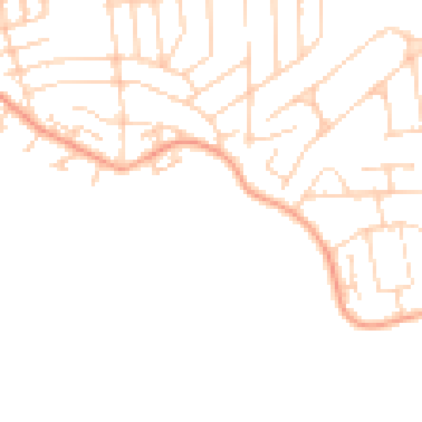 Daytime road noise heatmap for SS8 0GU