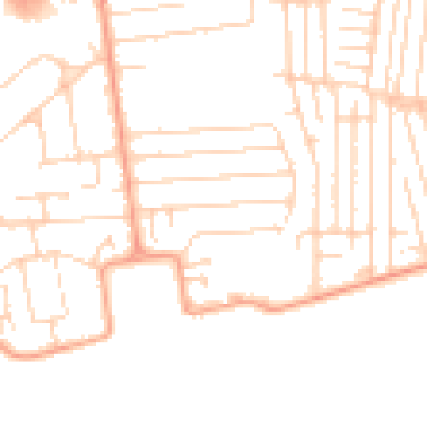 Daytime road noise heatmap for SS8 7DD
