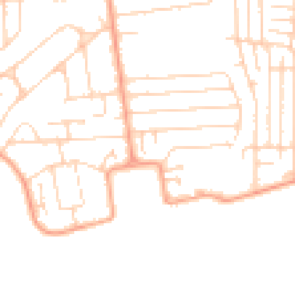 Daytime road noise heatmap for SS8 7DG