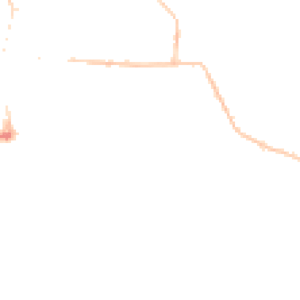 Night-time road noise heatmap for SS8 7EL
