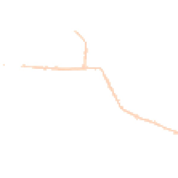 Night-time road noise heatmap for SS8 7SW