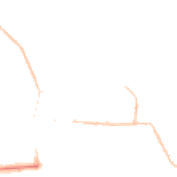 Night-time road noise heatmap for SS8 8AP