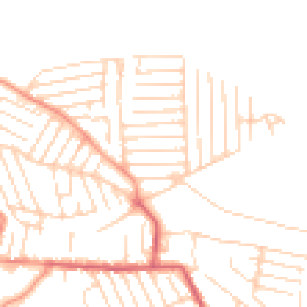 Daytime road noise heatmap for SS8 8HB