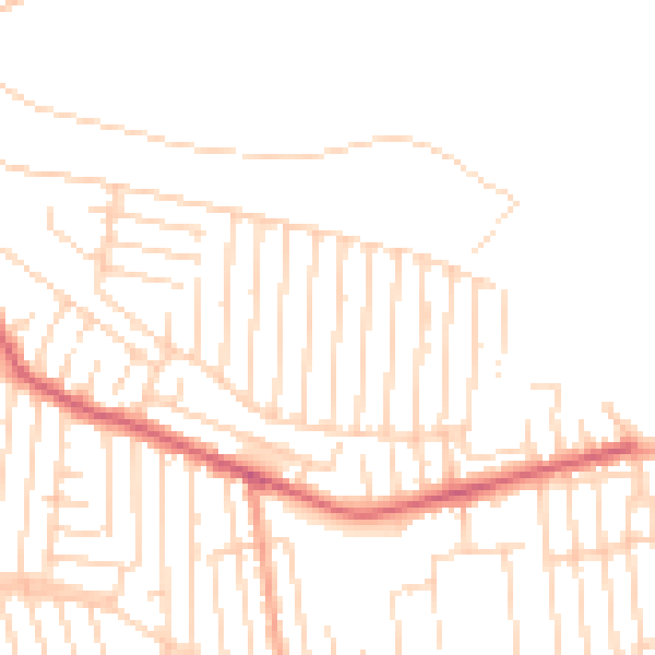 Daytime road noise heatmap for SS8 8LP